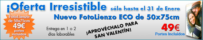 Oferta: Fotolienzo ECO 50x75 por 49€