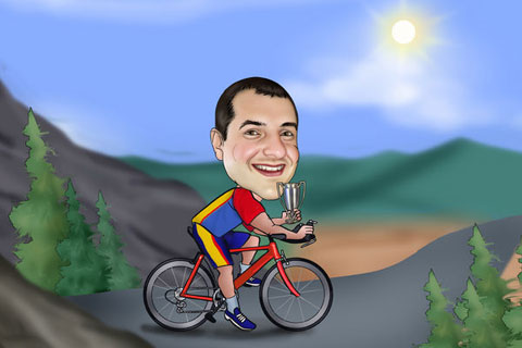 Caricaturas de Ciclista