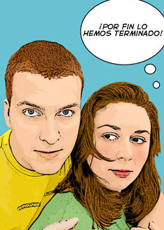 Dise&ntilde;o Pop Art Comic acabado