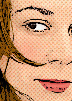 Detalle del dise&ntilde;o Pop Art Comic