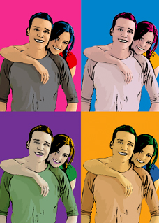 Regalo original de San Valentín, cuadro Warhol