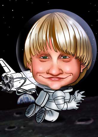 Caricaturas de Astronauta