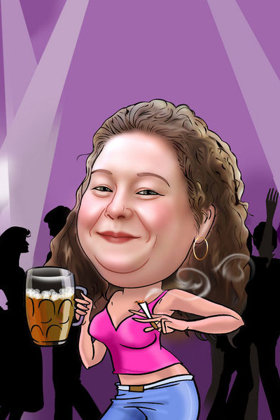 Caricaturas de De fiesta