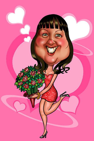 Caricaturas de Enamorada