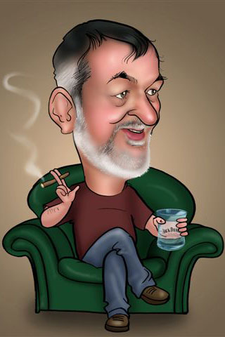 Caricaturas de Descansando en el sofa