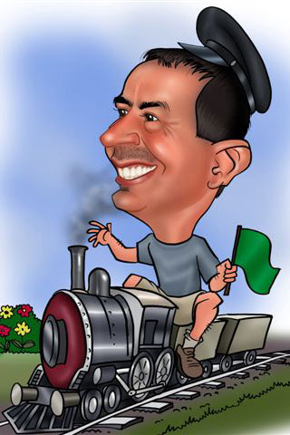 Caricaturas de Maquinistas de tren