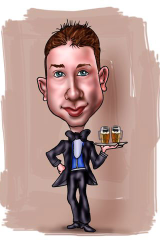 Caricaturas de Camarero