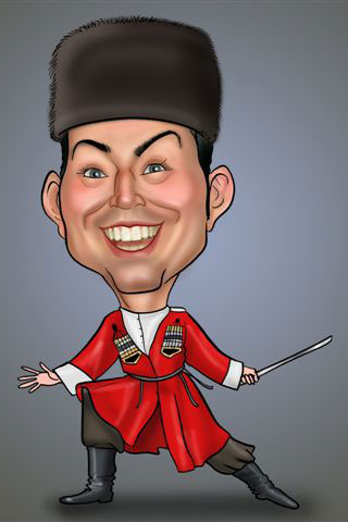 Caricaturas de Bailarines rusos