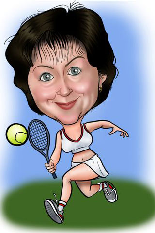 Caricaturas de Tenistas