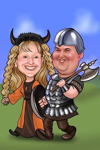 Caricaturas de Vikingos