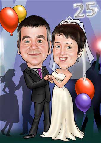 Caricaturas de 25 aniversario