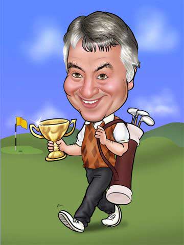 Caricaturas de Golfistas