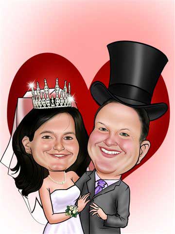 Caricaturas de Recién casados