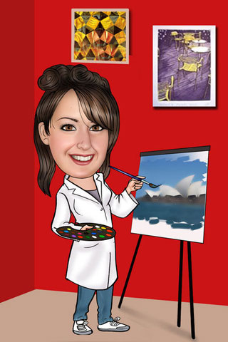 Caricaturas de Pintora