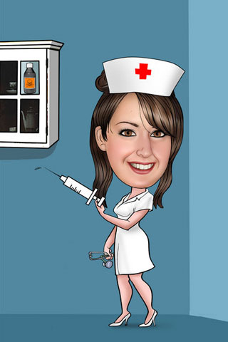 Caricaturas de Enfermera