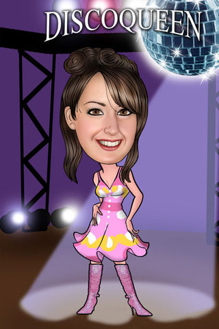 Caricaturas de En la discoteca