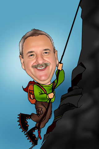 Caricaturas de Alpinista