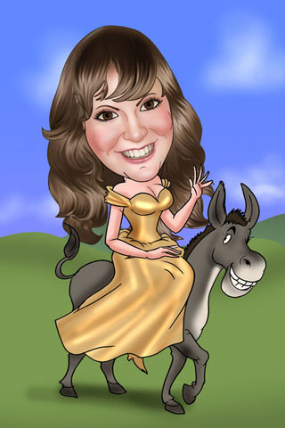 Caricaturas de Como Fiona