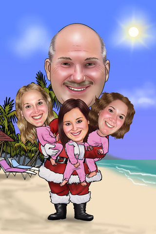 Caricaturas de Papá Noel