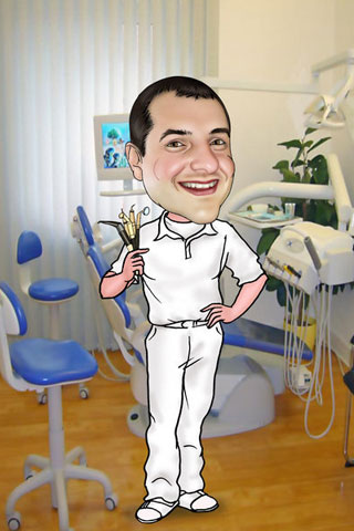 Caricaturas de Dentista