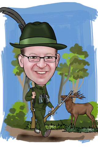 Caricaturas de Cazador