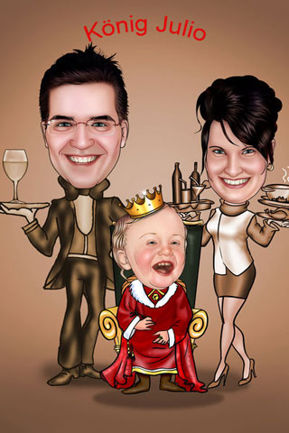 Caricaturas de Rey bebé