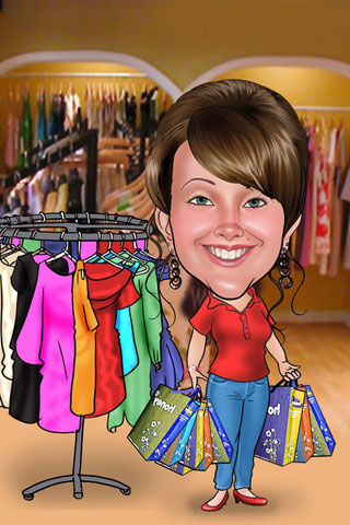 Caricaturas de De compras