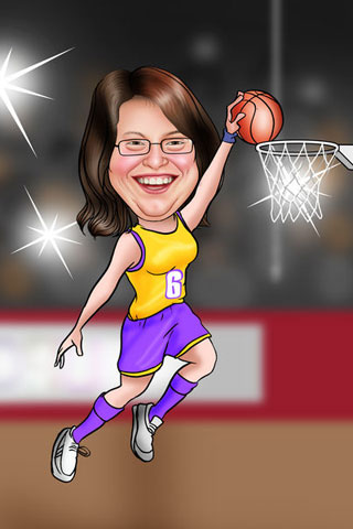 Caricaturas de Baloncestista