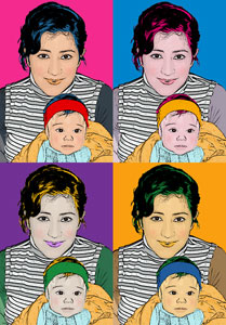 Regalo: Un  Impreso en un lienzo con un bastidor para alguien de javea