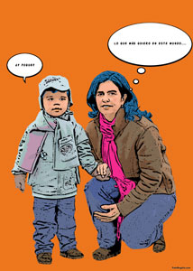 Regalo: Un  En un lienzo y enmarcado en aluminio para alguien de sevilla