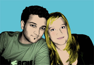 Regalo: Un Andy Warhol Pro 2 personas Impreso en un lienzo con un bastidor para alguien de Beniparrell