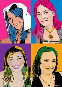 Regalo: Un  En un lienzo y enmarcado en aluminio para alguien de arenys de mar