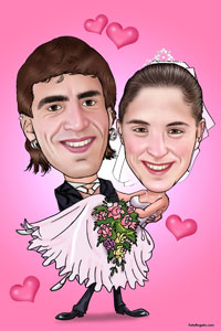 Regalo: Un Caricaturas de Parejas En un archivo JPG (Ya lo imprimiré yo) para alguien de DONOSTIA