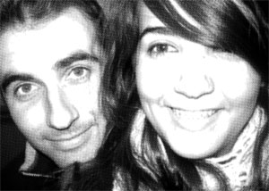 Regalo: Un Puntos Impreso en un lienzo con un bastidor para alguien de MADRID