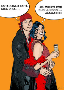 Regalo: Un  Impreso en un lienzo con un bastidor para alguien de algete