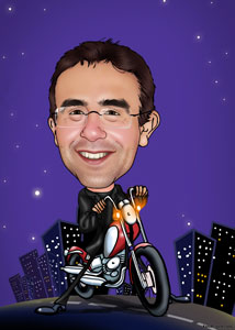 Regalo: Un Caricaturas de Hombres Impreso en un lienzo para alguien de Sant Feliu de Guixols