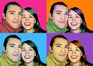 Regalo: Un  Impreso en un lienzo con un bastidor para alguien de lugo