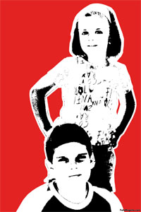 Regalo: Un Stencil Impreso en un lienzo con un bastidor para alguien de Alcorcon