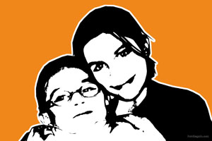 Regalo: Un  En un lienzo y enmarcado en aluminio para alguien de GIRONA