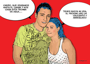 Regalo: Un  En un lienzo y enmarcado en aluminio para alguien de PLASENCIA