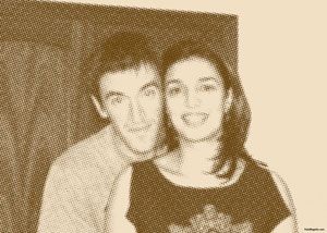 Regalo: Un Puntos Impreso en un lienzo para alguien de Allariz