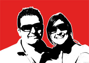 Regalo: Un  Impreso en un lienzo con un bastidor para alguien de PULPI