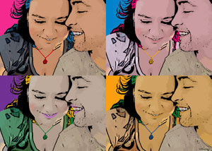 Regalo: Un  En un lienzo y enmarcado en aluminio para alguien de sada