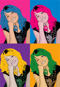 Regalo: Un  Impreso en un lienzo con un bastidor para alguien de rota