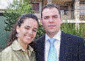 Regalo: Un  En una lámina enmarcada en aluminio para alguien de Paracuellos de Jarama