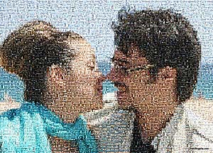 Regalo: Un  En una lámina enmarcada en aluminio para alguien de playa de aro