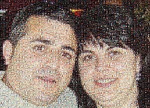 Regalo: Un  En una lámina enmarcada en aluminio para alguien de Javea