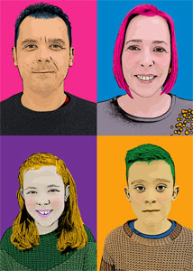 Regalo: Un  Impreso en un lienzo con un bastidor para alguien de Teruel