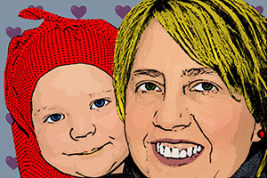 Regalo: Un  En una lámina enmarcada en aluminio para alguien de Bilbao