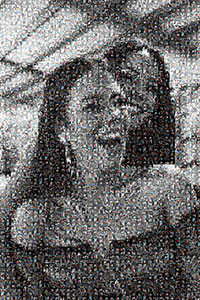 Regalo: Un  En una lámina enmarcada en aluminio para alguien de Pozoblanco